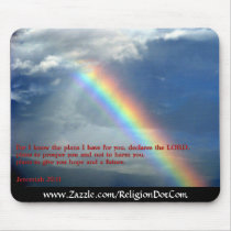 Jeremiah 29:11 Rainbow Mousepads