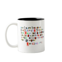 Jeremiah 29:11 Ransom Note Mugs