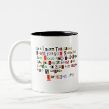 Jeremiah 29:11 Ransom Note Mugs