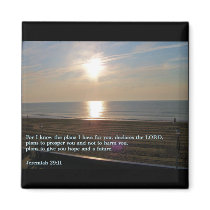 Jeremiah 29:11 Sunrise Refrigerator Magnet
