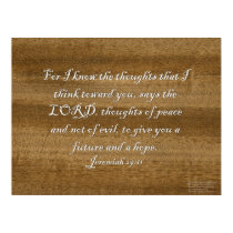 Jeremiah 29:11 - Wood Panel posters by poet480 Jeremiah 29:11 - Wood Panel posters