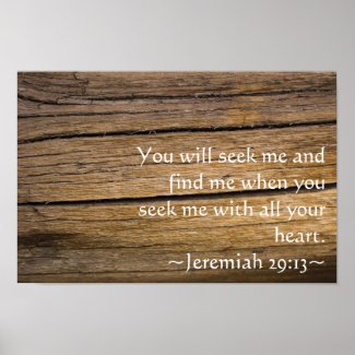Jeremiah 29:13 posters