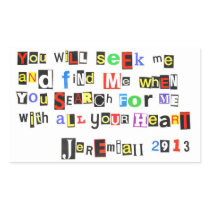 Jeremiah 29:13 sticker