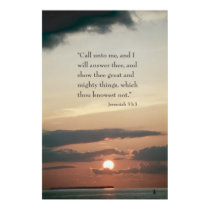 Jeremiah 33:3 posters