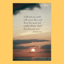Jeremiah 33:3 posters
