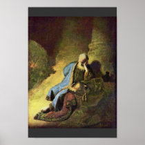 Jeremiah Lamenting Over The Destruction Of Jerusal Poster