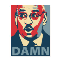Jeremiah Wright - Damn: OHP Postcard by obama_poster_hope Jeremiah Wright - Damn: OHP Postcard