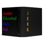 JERK, Junior, Educated, Rich, Kid Binder