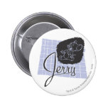 Jerry Black and Blue Script buttons