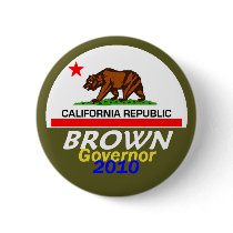 Jerry BROWN 2010 Button