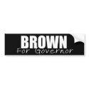 JERRY BROWN Election Gear bumper stickers