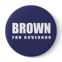 JERRY BROWN Election Gear buttons