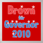 Jerry Brown for Governor 2010 Star Design Poster