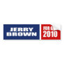 JERRY BROWN FOR GOVERNOR BUMPER STICKERS