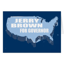 JERRY BROWN FOR GOVERNOR CARD
