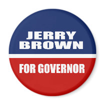 JERRY BROWN FOR GOVERNOR magnets