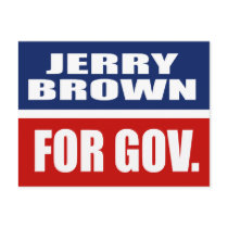 JERRY BROWN FOR GOVERNOR postcards
