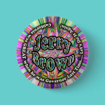 Jerry Brown Governor button buttons