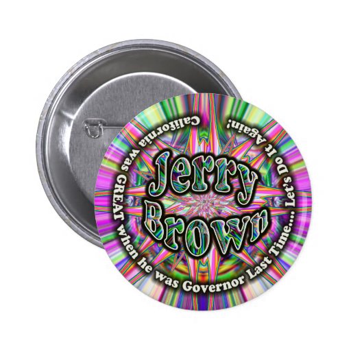 Jerry Brown Governor button