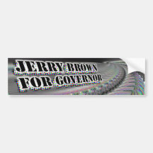 Jerry Brown para el bumpersticker del gobernador Pegatina De Parachoque
