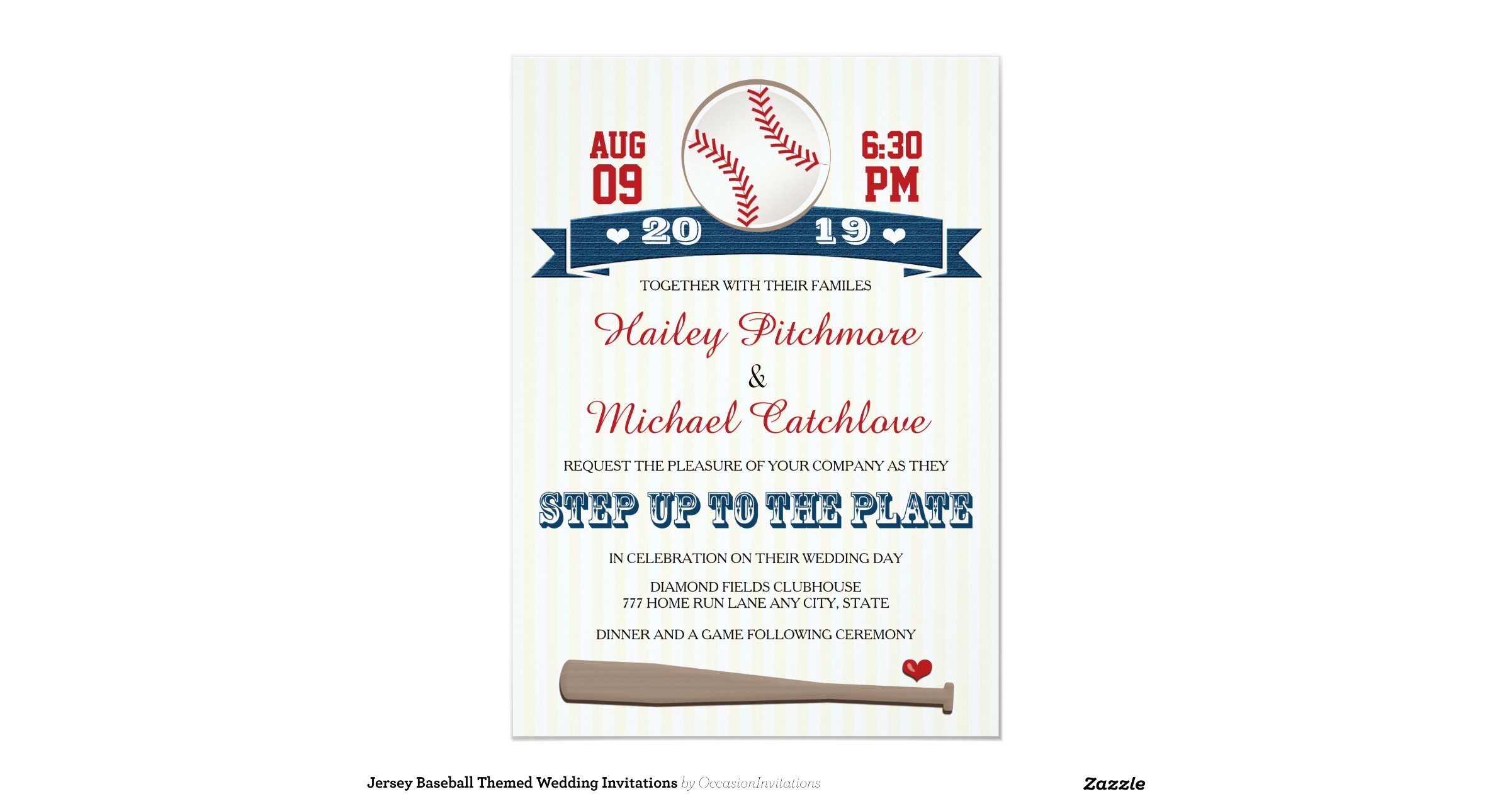 baseball themed invitations