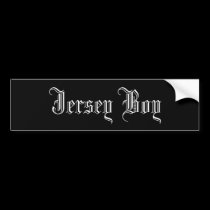 Jersey Boy Bumper Sticker bumper stickers
