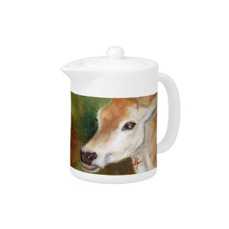 jersey cow aceo teapot zazzle_teapot