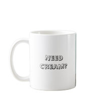 Jersey Cow and "Need Cream?' mugs