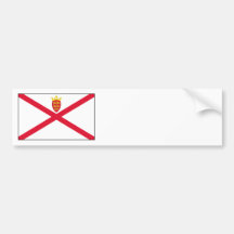 Jersey Flag Bumper Sticker