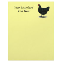 Jersey Giant:  Black Hen Letterhead