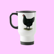 Jersey Giant:  Black Hen mugs
