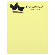 Jersey Giant Chickens Customized Letterhead