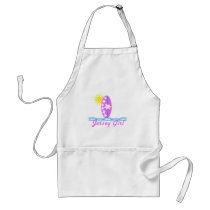 Jersey Girl baby Bodysuit Pink Surfboard W/Sun Apron