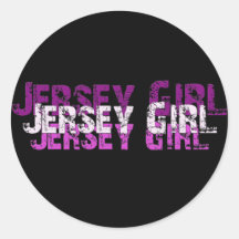 JERSEY GIRL gifts & greetings Round Stickers