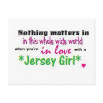 jersey girl, Nothing matters in this whole wide... postcards