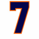 JERSEY NUMBER 7 t-shirts