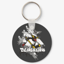 Jersey Penguins Graffiti Key Chain keychains