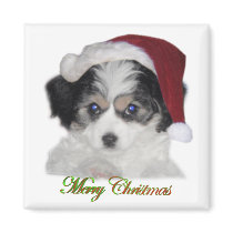 Jersey Santa Christmas Magnet