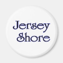 Jersey Shore blue Fridge Magnets
