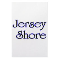 Jersey Shore blue stationery