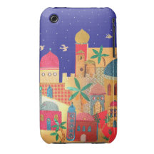 Jerusalem City Colorful Art iPhone 3 Case-Mate Case