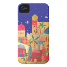 Jerusalem City Colorful Art iPhone 4 Covers