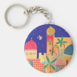 Jerusalem City Colorful Art Keychains