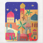 Jerusalem City Colorful Art Mousepads