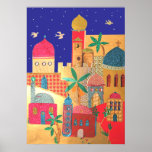 Jerusalem City Colorful Art Print