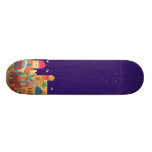 Jerusalem City Colorful Art Skate Board Deck