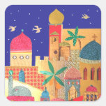 Jerusalem City Colorful Art Sticker