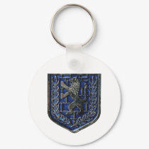 Jerusalem Crest Blue keychains