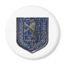 Jerusalem Crest Blue magnets by Israel_IDF_and_MORE Jerusalem Crest Blue magnets