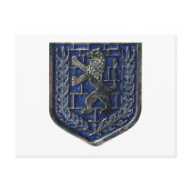 Jerusalem Crest Blue postcards by Israel_IDF_and_MORE Jerusalem Crest Blue postcards